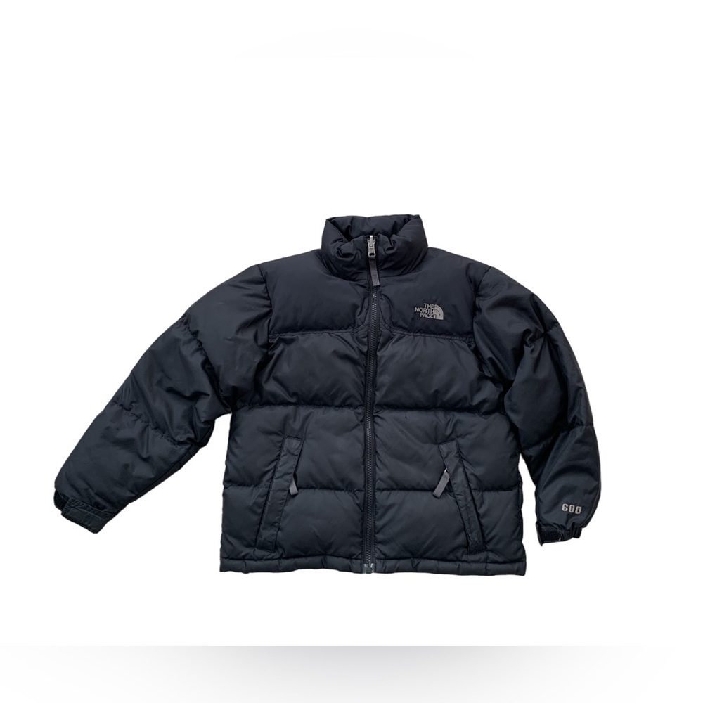 The North Face Boys Size Small Nuptse 600 Goose Down Fill Puffer Jacket in Black